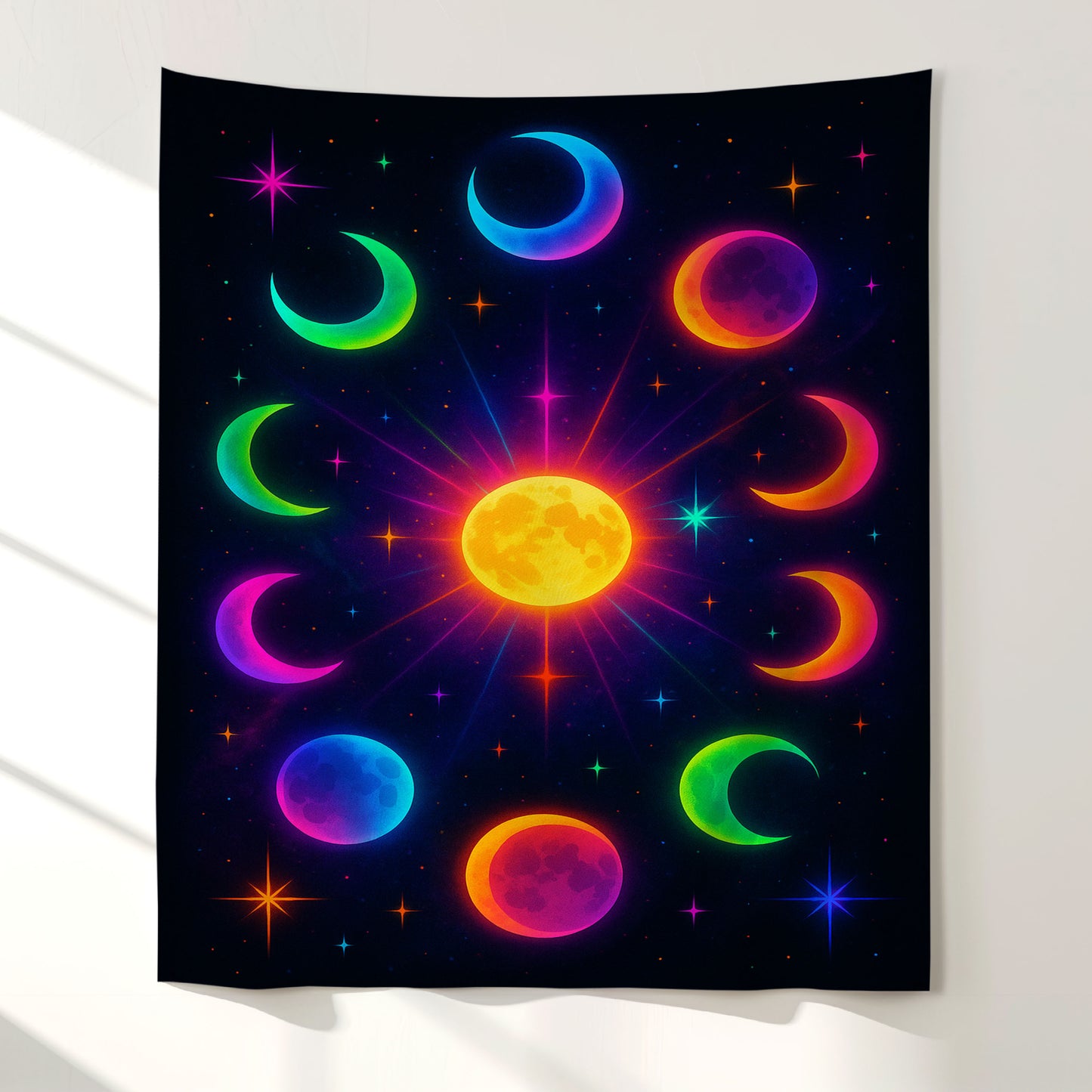 Moon Phases Wall Tapestry