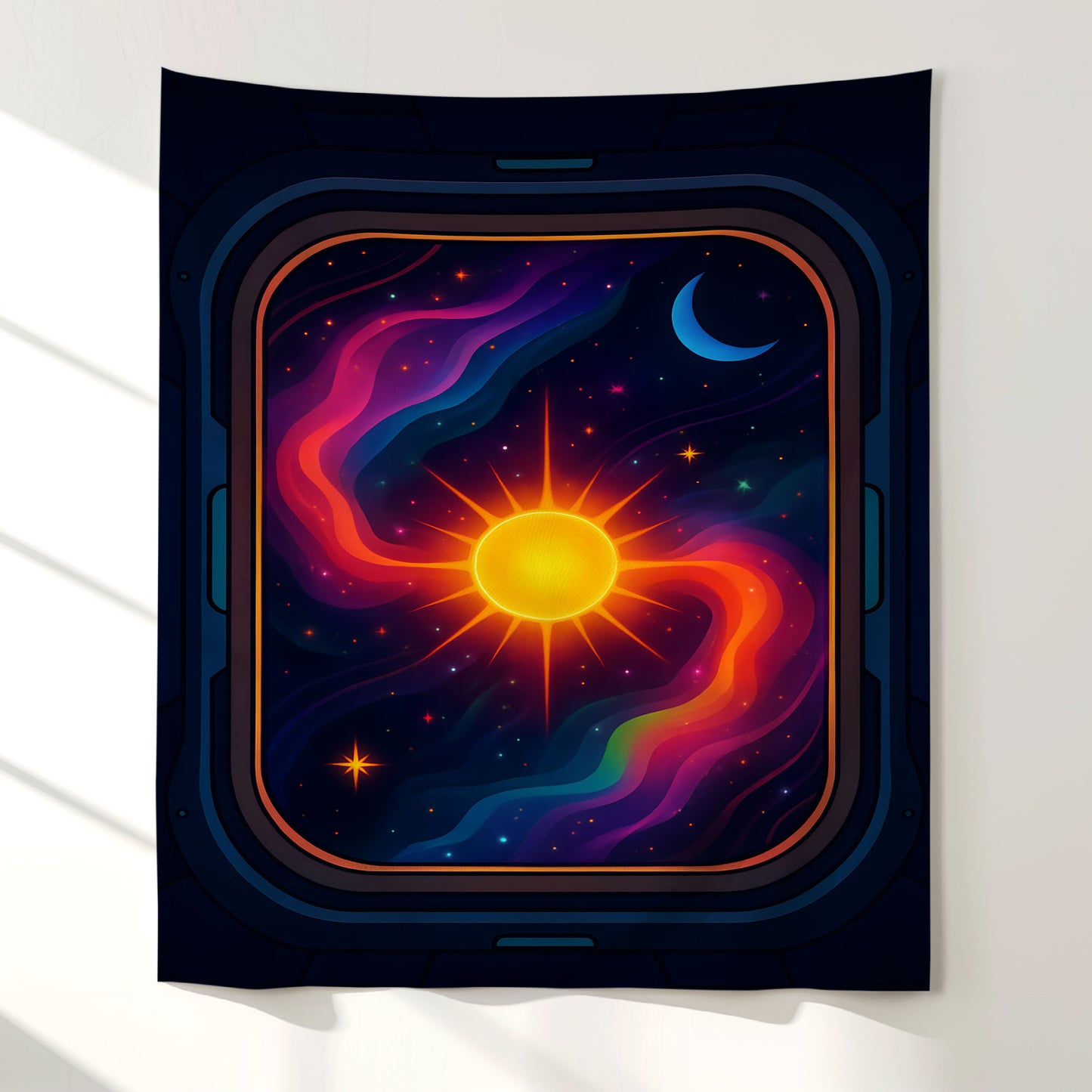 Spaceship Nebula Wall Tapestry