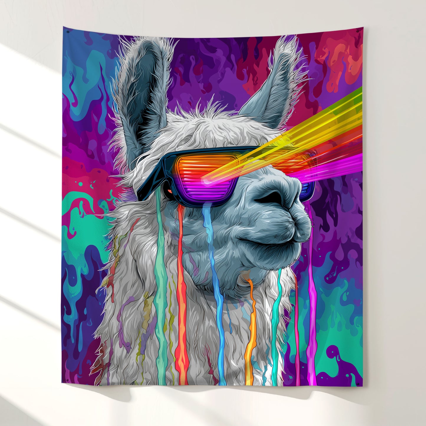Laser Llama Wall Tapestry