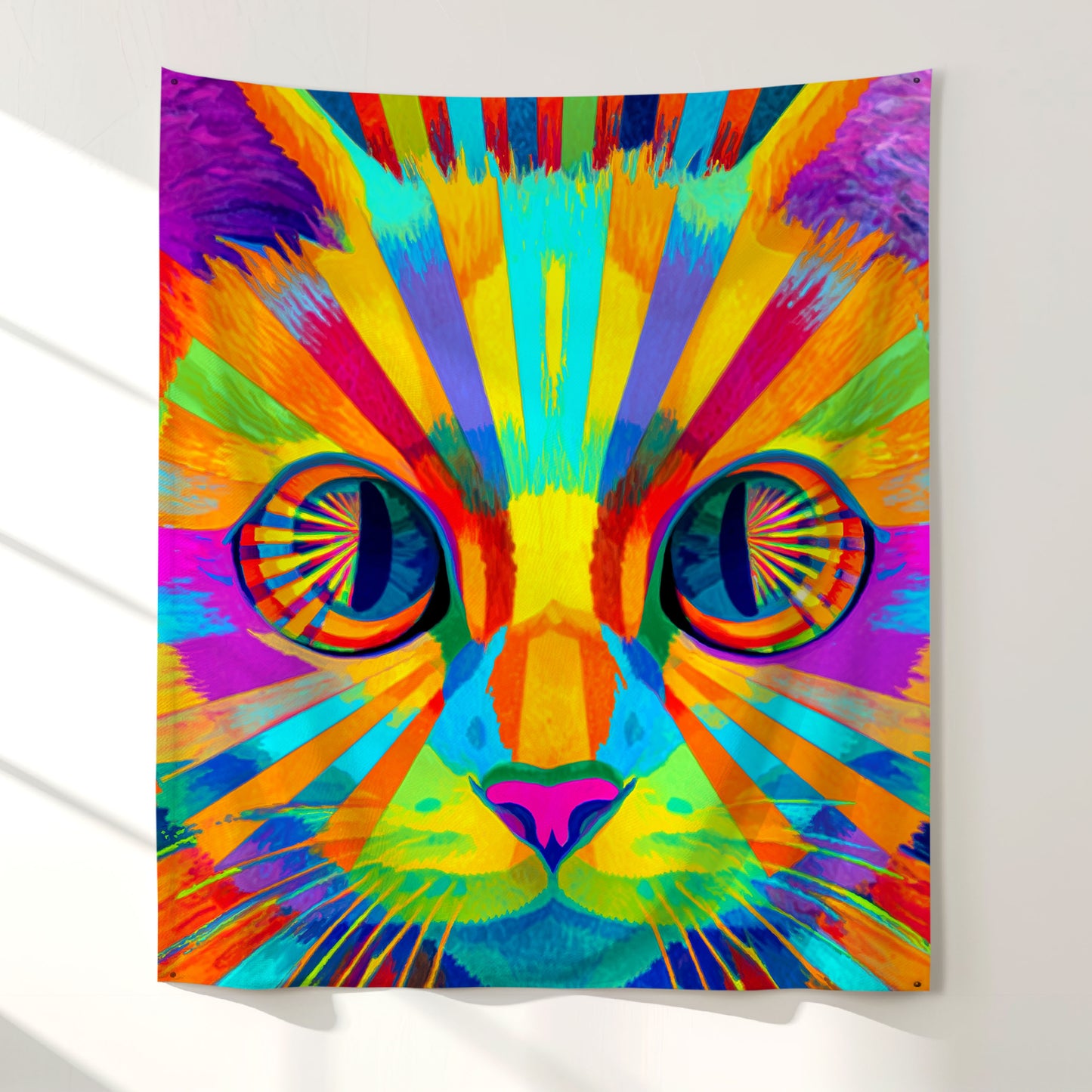 Psycho-Cat-Delic Wall Tapestry