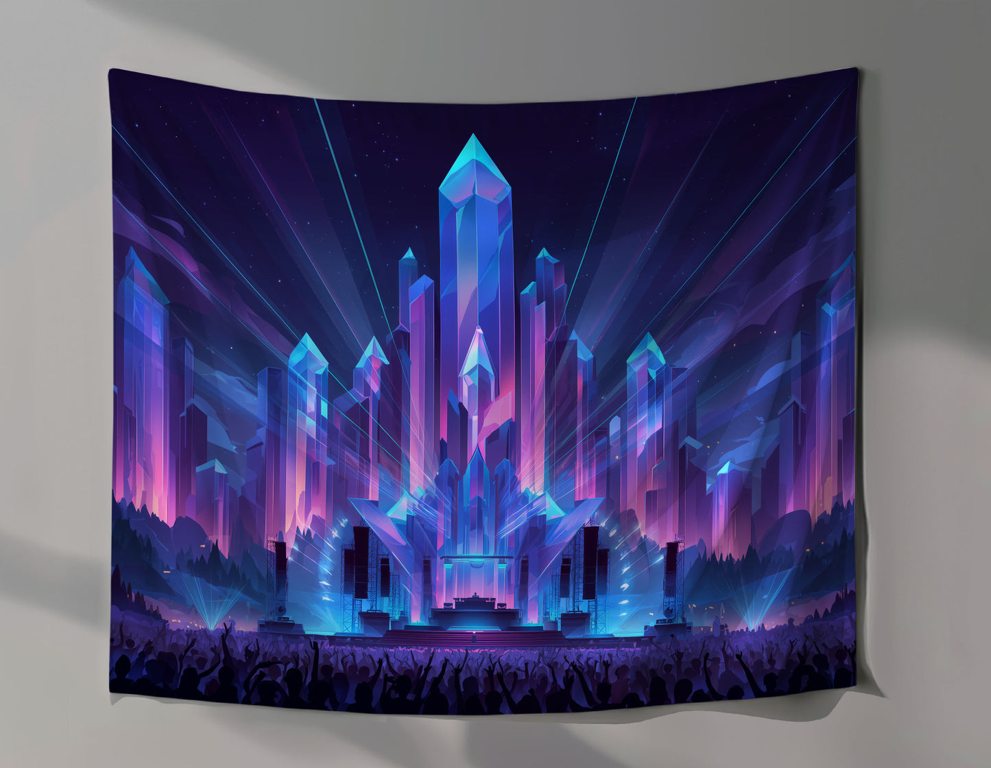 Crystal Stage Wall Tapestry
