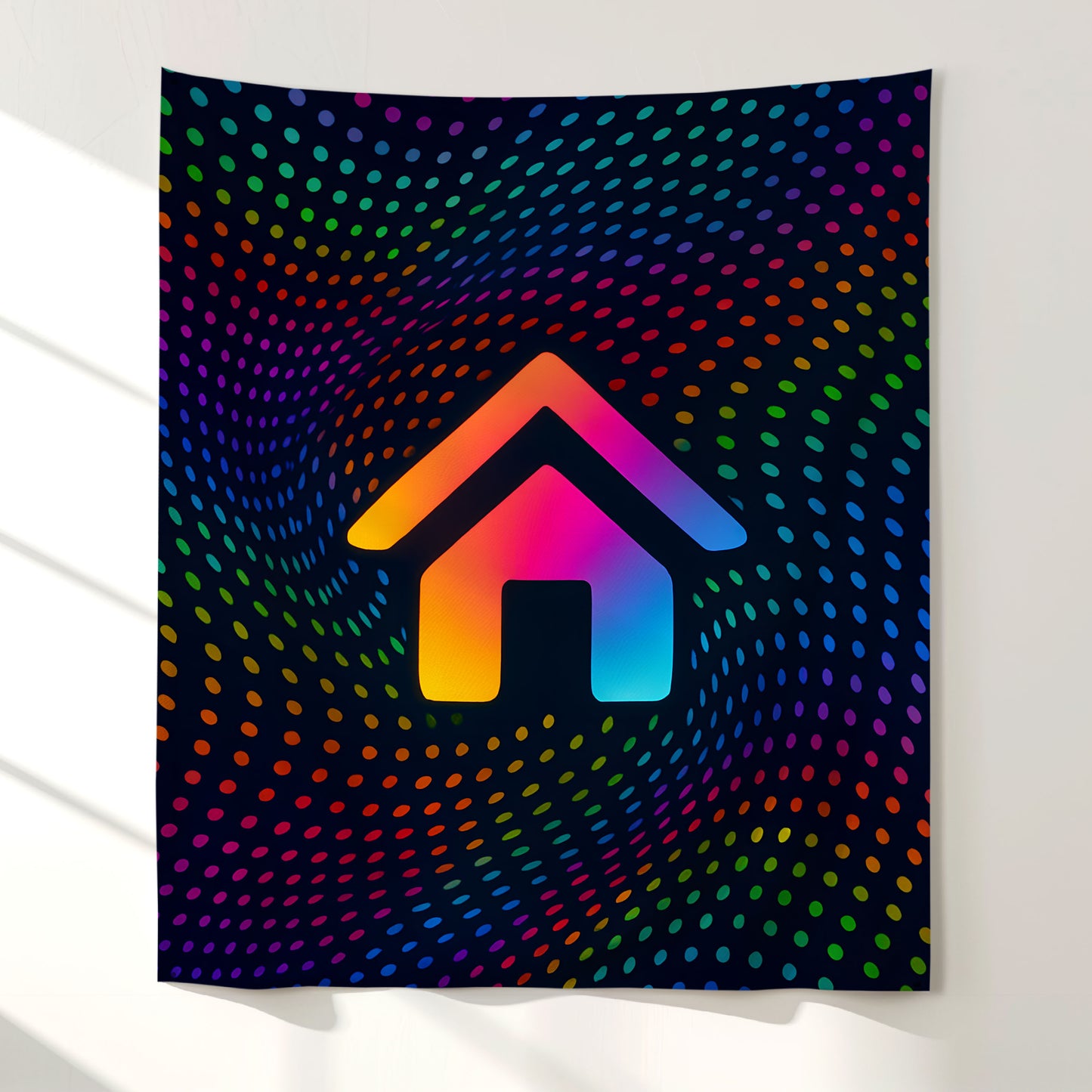 Psychedelic House Wall Tapestry