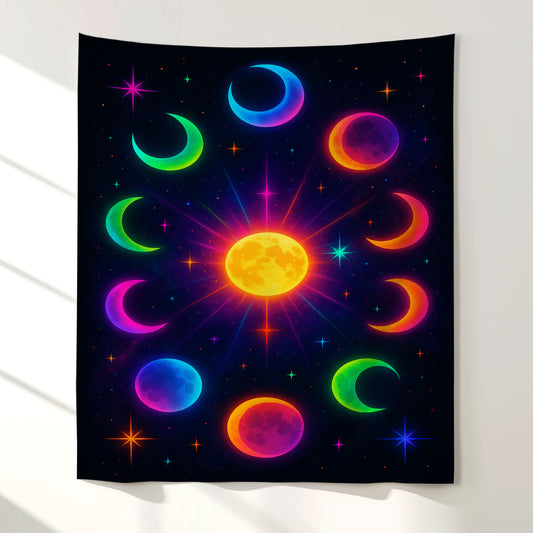 Moon Phases Wall Tapestry