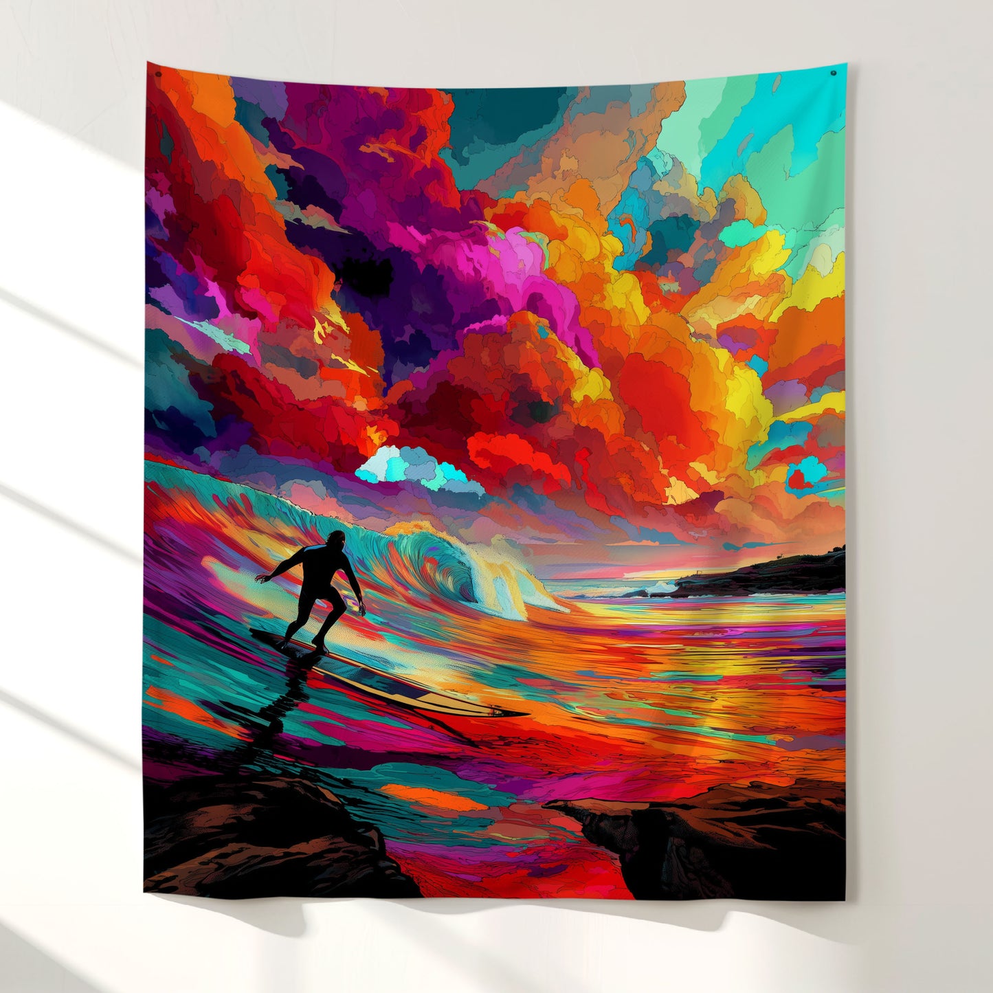 Surf Blaze Wall Tapestry