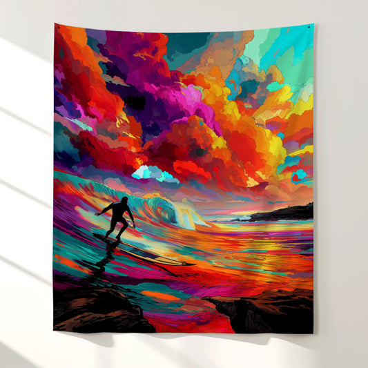 Surf Blaze Wall Tapestry