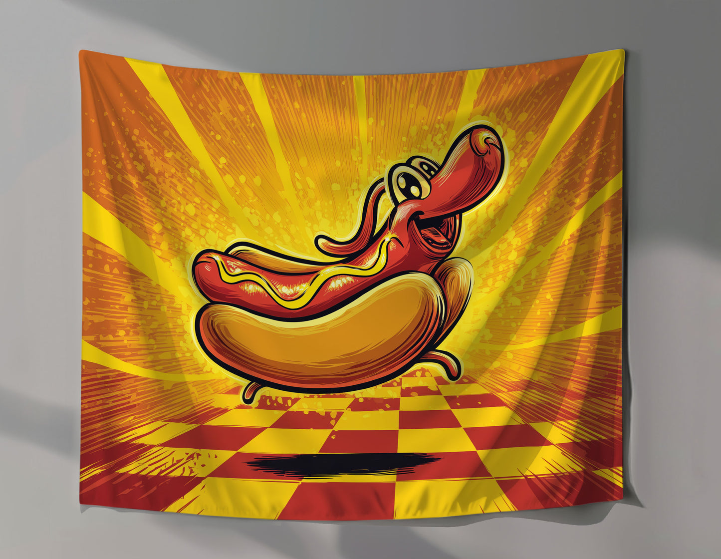 Hot Dog Weiner Dog Wall Tapestry