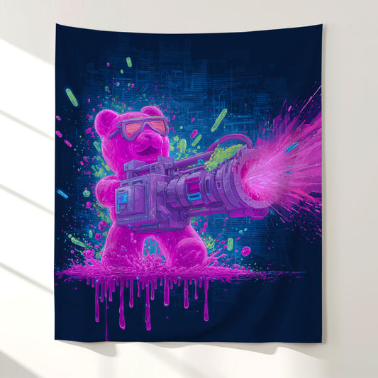 Gummy Bear Cannon Wall Tapestry