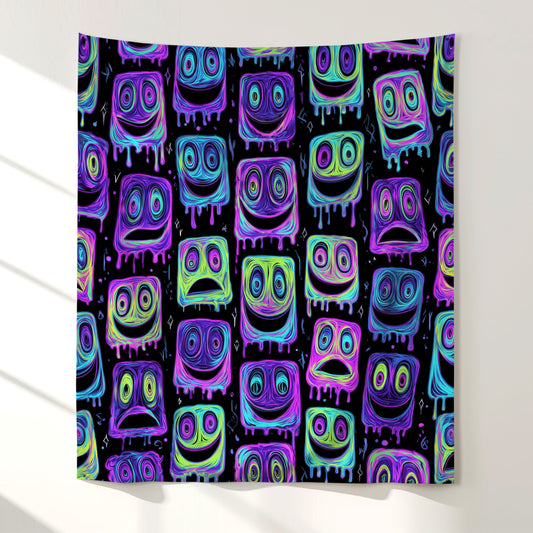 Chaotic Smile Squad Wall Tapestry