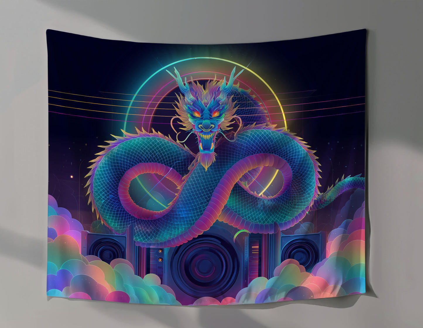Infinity Bass Serpent Wall Tapestry