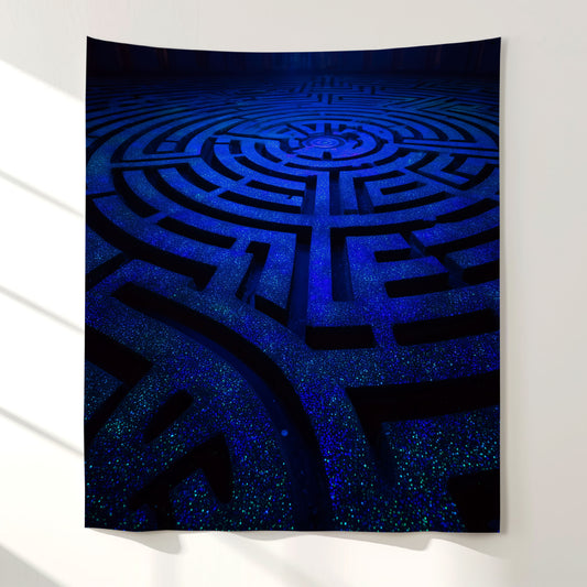 Dark Maze Wall Tapestry