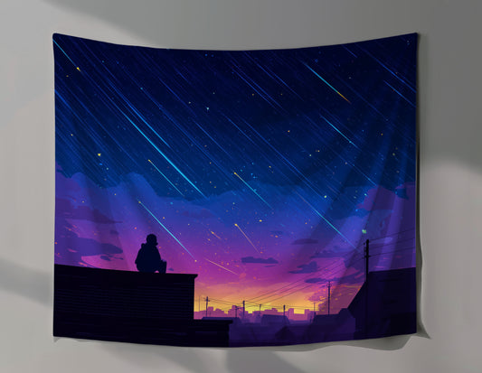 Meteor Shower Wall Tapestry