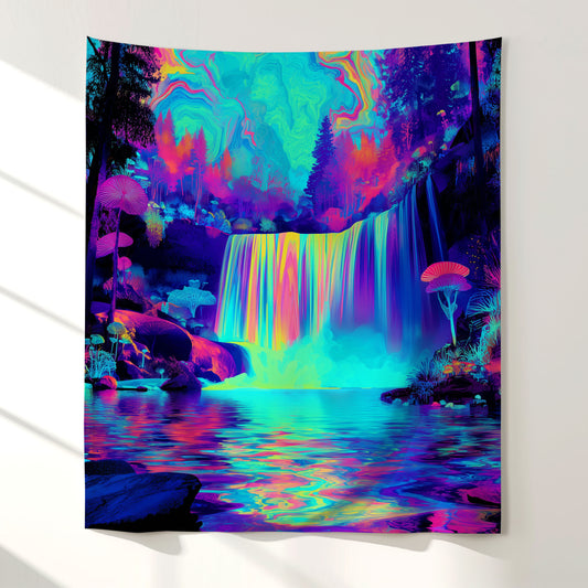 Chromatic Trippy Waterfall Wall Tapestry