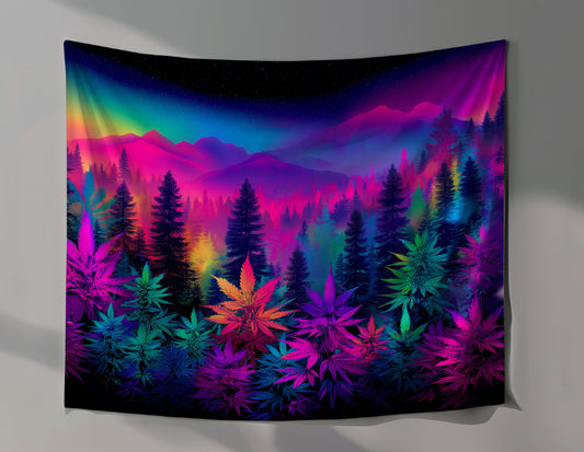 Rainbow Wilderness Wall Tapestry