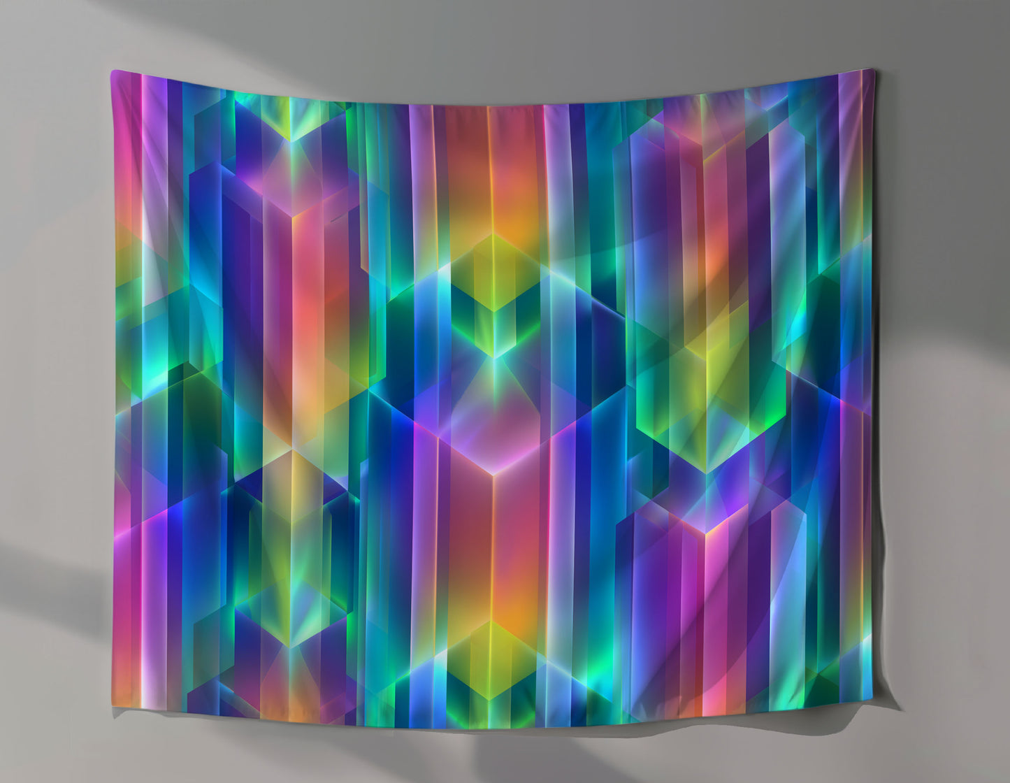 Chromatic Nexus Wall Tapestry