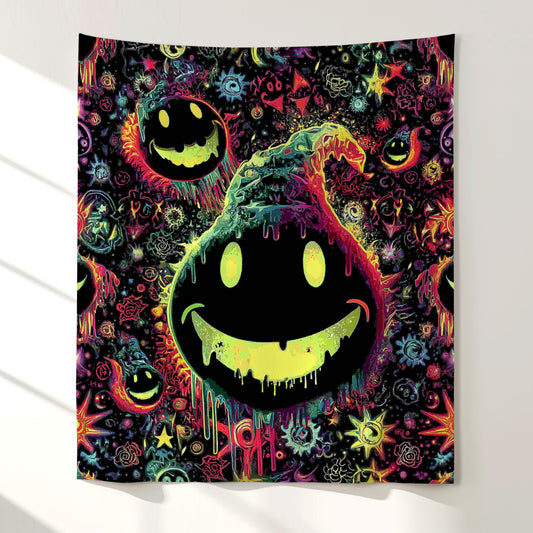 Pumpkin Ghosts Wall Tapestry