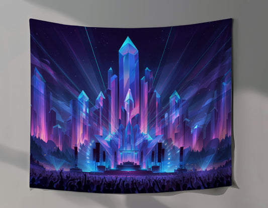 Crystal Stage Wall Tapestry